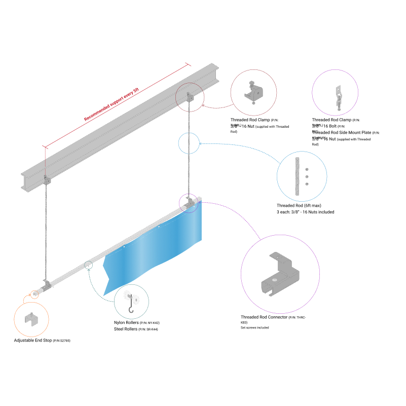 Retractable parallel suspended