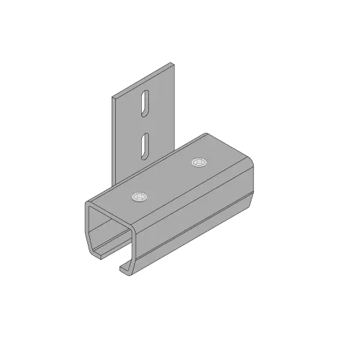 Wall mount connector flange up