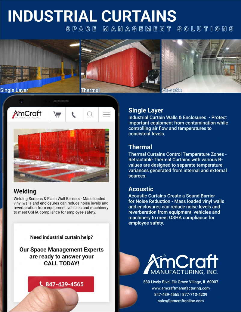 AmCraft Manufacturing Industrial Curtains Flyer After