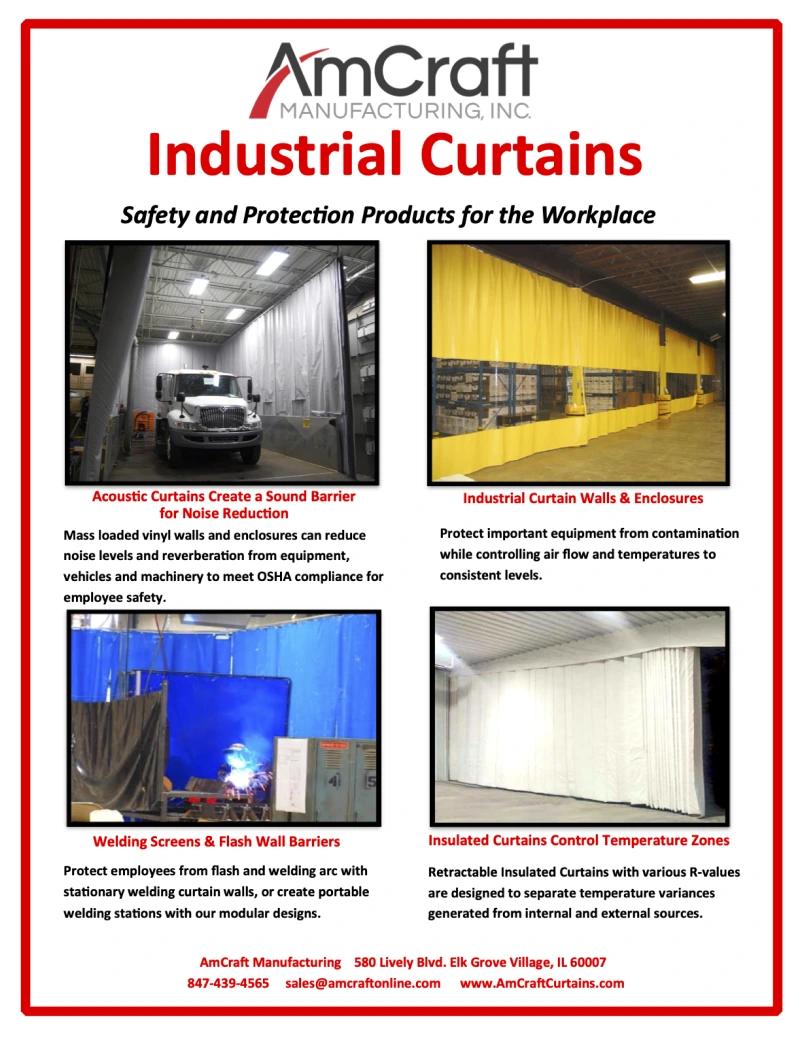 AmCraft Manufacturing Industrial Curtains Flyer Before