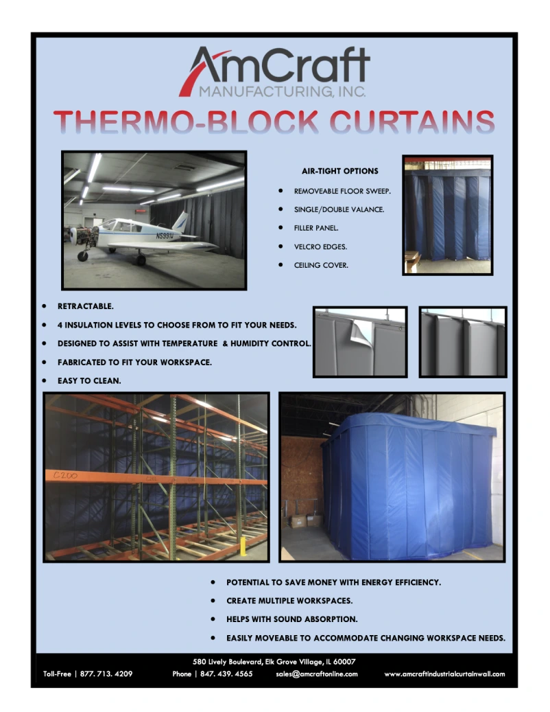 AmCraft Manufacturing Thermo-Block Curtains Flyer Before